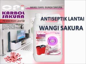 Karbol antiseptik 1 liter dan 5 Liter wangi Sakura  putih susu premium grade karbol pembersih lantai