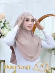 KERUDUNG INSTAN TERBARU Hijab Simple Instan | Bergo Instan Malay Dagu By Akbar Scraft