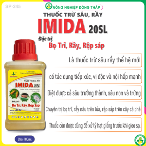 Thuốc Trừ Sâu Rầy IMIDA 20SL Đặc_Trị: Bọ Trĩ Rầy Rệp Sáp (Chai 100ml)