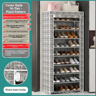 Multi Layer Dustproof Sturdy Shoe Rack