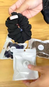 IMAZAN Scrunchie Hijab Anti Pusing Ikat Rambut Hijab Korea Aesthetic Haila Series Scrunchie Crinkle