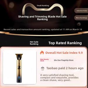 MONLEYTA | German Precision Electric Hair Clippers Mens Shaver Trimmer One Machine Wet Dry Dual Use Stainless Steel Blade Long Battery Life