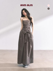 SHAOYEYAN | Đầm Halter Dài Phong Cách Nữ Hoàng Mùa Hè