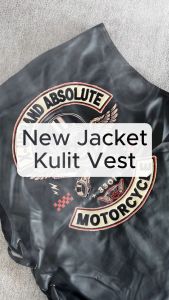 Rompi Motor Vest Kulit Sintetis Bordir MotorCycle A534