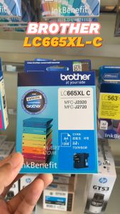 ตลับหมึกอิงค์เจ็ท Brother LC-665XL C (สีฟ้า) ปริมาณการพิมพ์ 1200 หน้า 5% บนกระดาษขนาด A4