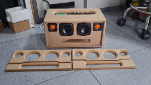 ตู้ลำโพง DIY 2.0 3นิ้ว 3322ไม้อัดMDFหนา12mmขนาด32x18x17ซม. เสียงดีมาก ติดตั้งง่าย สวยงามและฟังเพราะ