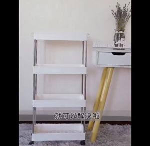 4 Layer Moving Rack Bathroom Organizer: A Versatile Storage Solution