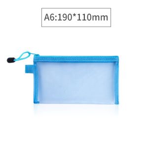 A4/A6 Plastic Envelopes Zipper Envelope Document Storage Pouch Bag Holder Organizer Waterproof