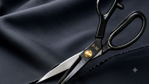 Black Fabric Scissors S-10 Sharp Cutting Tool for Sewing Projects