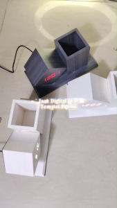 JAM KAYU ALARM ALARAM LED WOOD TEMPAT PENSIL KOTAK MOTIF JAM MELAYANG