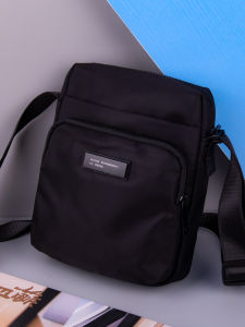 Casual Commuter Mens Shoulder Bag Small Size Crossbody Bag Business Casual Trendy Backpack Oxford Cloth Zipper Closure Soft