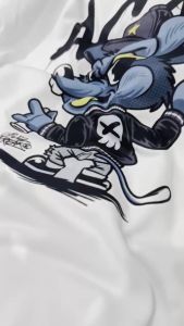 Kaos Lengan Pendek Bad Mouse Cotton 24s Motif Ilustrasi Grafity Bahan lembut Adem Dan Menyerap Keringat