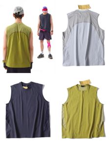 Áo Thun Không Tay Cổ Tròn Rộng Rãi Mùa Hè Mới Ngoài Trời Màu Tương Phản Nhanh Khô Thể Thao Vai Rộng Cho Nam Và Nữ