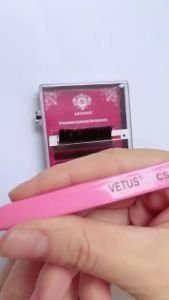 VETUS - Tweezer Pink ORI 100% | Pinset Eyelash Extension
