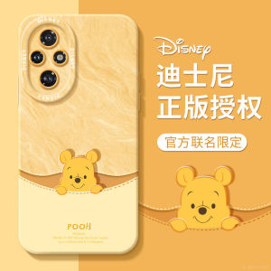 Honor 400 pro Silicone Soft Phone Case Full Cover Anti-Fall  Winnie Bear Design Womens Style Protective Shell for Huawei