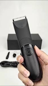 Máy Cắt Tóc Mini Hatteker Dùng Pin USB Đèn LED Chống Nước IPX-7 Dành Cho Nam Dùng Được Khi Khô Hoặc Ướt Cắt Tỉa Chính Xác.
