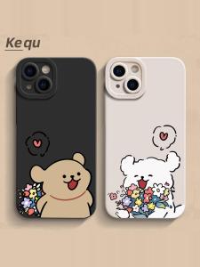 เคสโทรศัพท์ซิลิโคนแบบน้ำ ลายดอกไม้ สำหรับ iPhone 17/16/15/14/13/12/11/x/xs/xr/8p/7/6s รุ่นใหม่ รุ่นเก่า สำหรับผู้ชายและผู้หญิง