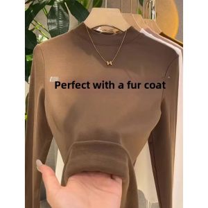 Fashionable French Elegance Warmth Adding Fluffy T-Shirt
