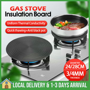 Heat Conduction Plate 4mm Thickness Gas Stove Fast Defrost Tray Heat Diffuser Aluminium Thawing Heat Conductor Plate Kitchen Tool Diameter 24cm/28cm