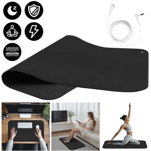 Grounding Mat for Sleep Energy Pain Relief Inflammation Balance Wellness Earth Connected Therapy for Grounding Conductive Rug