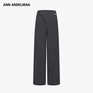 ANN ANDELMAN | High Waist Deconstructed Casual Trousers Relaxed Wide Leg Straight Cut