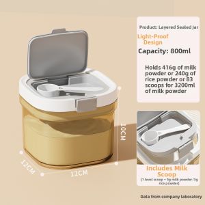 gumahus | Lightproof Airtight Moisture-Proof Portable Milk Powder Storage Container
