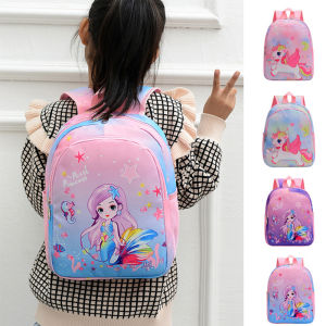 School bag for kids girl 3-6 Years Old Kindergarten Cartoon Unicorn/Mermaid Print School Bag for Gift for Children