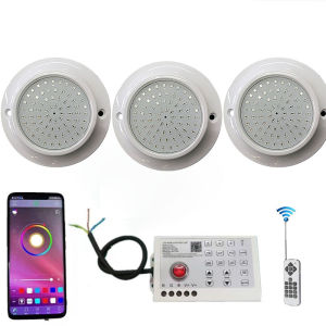 Đèn LED RGB Hồ Bơi 12W Điều Khiển Ứng Dụng Bluetooth Đèn Cảnh Quan Đài Phun Nước Dưới Nước Ngoài Trời 85-265V Đèn Chiếu Sáng Độc Lập Cho Hồ Bơi