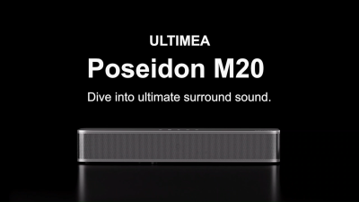 ULTIMEA Poseidon M20 2.1ch Soundbar with 3-Inch Built-in Subwoofer 120W All-in-One PC/TV Sound Bar A