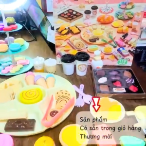 Đồ Chơi Nấu Ăn Mô Hình Món Ăn Gồm 106 119 Chi Tiết Món Disum Bánh Kẹo Donut Tiệc Trà Cho Bé Trai Bé Gái Nhập Vai