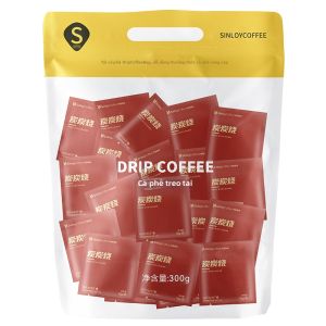 Sinloy Coffee | Túi Pha Cà Phê Đen Than Hoạt Tính Kiểu Espresso 60 phần