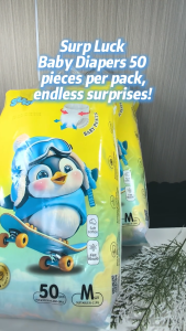 【Diaper BUY 1 TAKE 1】Surpluck 100Pcs Pull Up Pants magic tape for Baby quick dry Ultra-thin Newborn diapers free gifts