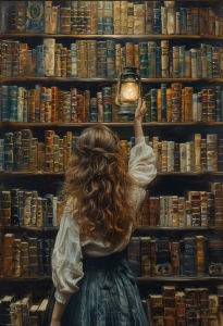 BILIBILI | DIY Oil Painting By Numbers Vintage Bookstore Pictures By Numbers Acrylic Kits For Home Decoration Gift