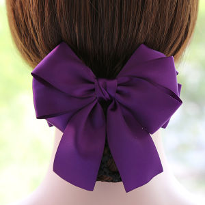 Workplace Chignon Net Pocket Headwear Satin Hairpin for Nurses Air Stewardesses Hotel Staff Professional Uniform Fine Net