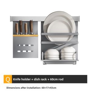 KAIYING | Wall-mounted Space Aluminum Kitchen Organizer