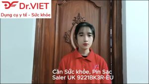 Cân Sức khỏe Pin Sạc Saler UK 9221BK3R-EU