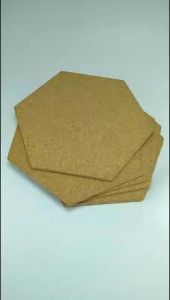 Cork Board Tiles Self-Adhesive Wall Drawing Office Home Wood Photo Background Hexagon Stickers