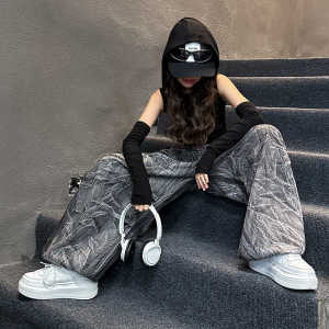 เด็กผู้หญิง ฮิปฮอป เสื้อผ้าการแสดงการเต้นรําแจ๊ส กางเกง สไตล์วินเทจ สตรีทแวร์ ชุดเด็กสําหรับนักเต้นและนักแสดงสาว