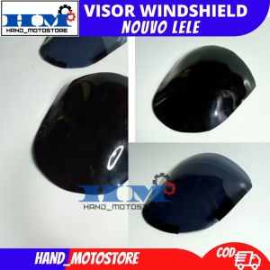 VISOR NOUVO LELE WINDSHIELD YAMAHA NOUVO SPORTY TOPI SPEEDOMETER NOUVO LELE OLD HITAM SMOKE BENING 2mm 2002-2004