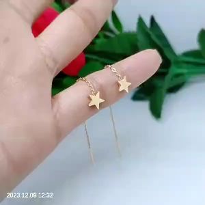 Anting Jurai Titanium Premium: Aksesoris Lapis Emas Terlaris Anti Karat Anti Luntur