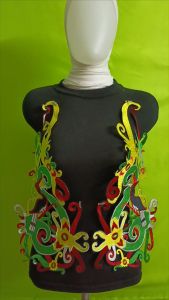 renda bordir aplikasi tempel hiasan busana motif kuaswari