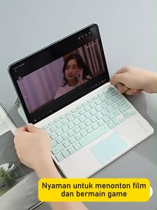 Case Keyboard Magnetic iPad: Sarung Tablet Kesing Slot Pen & Casing Keyboard Touchpad Wireless