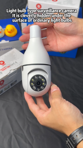 V380 Bulb CCTV Camera 5G 8MP Monitor Home Security Camera WiFi Connected to phone HD 360° cctv camera connect cellphone