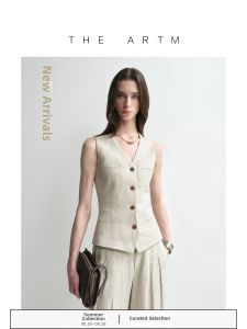 Silk Linen V-neck Fitted Vest