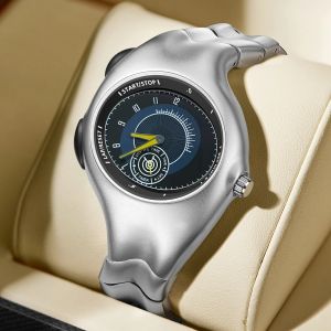 Fashionable Creative Vintage Alien y2k Original Quartz Watch Twisted Design Watches For Man Wristwatch