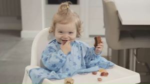 Tidytot เสื้อกันเปื้อนดูดโต๊ะ แขนสั้น cover&catch bib