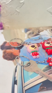 Gantungan Kunci Bear Karakter Lucu Keychain Gantungan Tas Cute Aksesoris Kekinian Desain Beruang Untuk Hadiah Souvenir Cocok Untuk Gantungan Kunci Mobil Motor Rumah Tas Anak Lucu Material Silikon