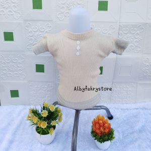 Baju rajut bliter anak perempuan lengan pendek usia 1-5 tahun terbaru/Atasan anak perempuan/Baju rajut anak cewek