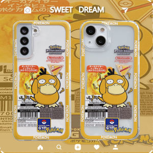 Casing for iPhone 15 14 13 12 11 Plus Pro Max Mini Phone Case Hot New Design Youth Cartoon Anime Pokemon Psyduck Transparent Silicone Ultra Thin Soft Cover