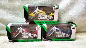 Dreamtoys96 Mainan Diecast Harley Alloy Glide Mainan Motor Balap